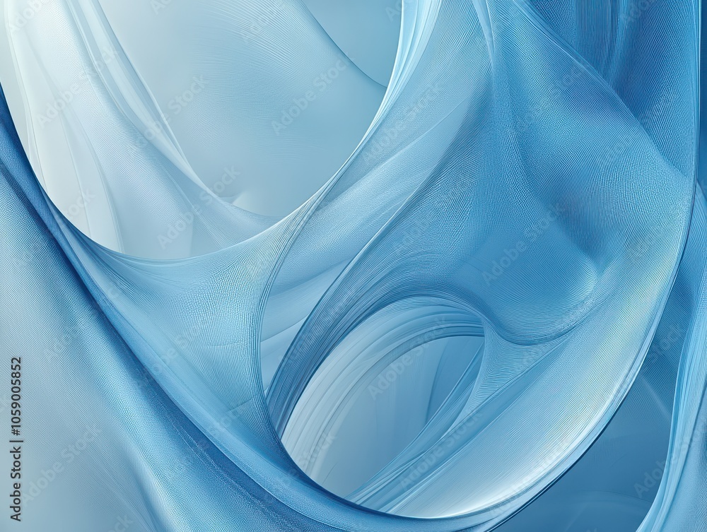 Fototapeta premium Abstract blue and white background.Ai Generation