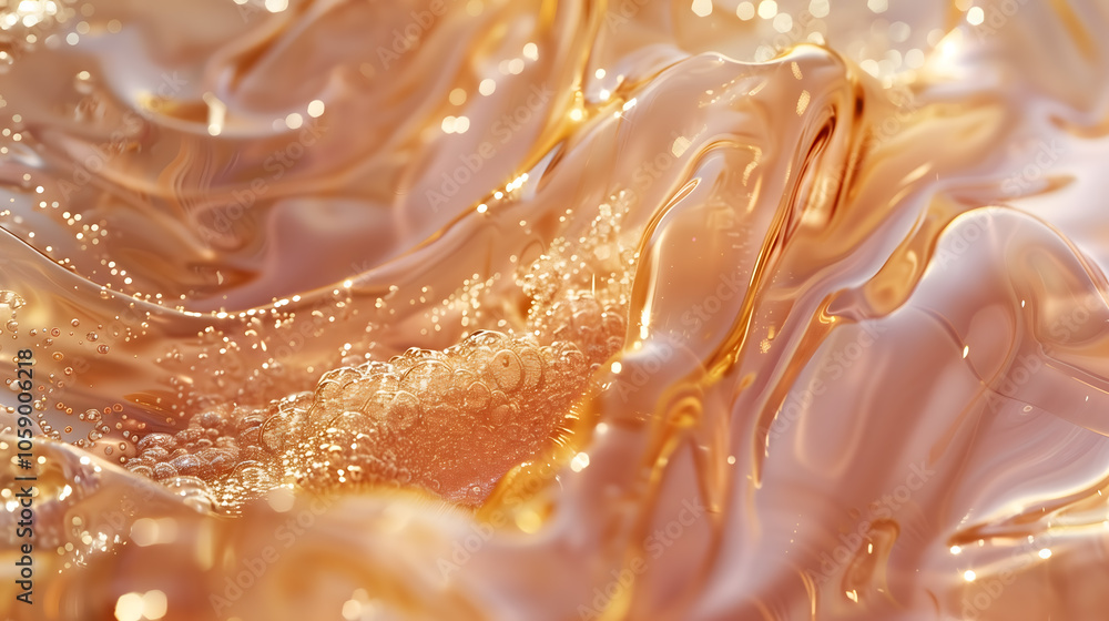Abstract Pink and Gold Iridescent Texture Abstract Pink and Gold Iridescent Texture