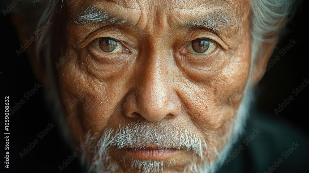 Chronicles of Time: An Intimate Portrait Where Every Wrinkle Tells a Story and Weathered Eyes Hold Decades of Wisdom in Silent Eloquence Chronicles of Time: An Intimate Portrait Where Every Wrinkle Tells a Story and Weathered Eyes Hold Decades of Wisdom in Silent Eloquence