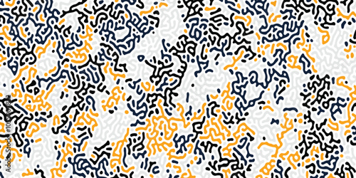 Turing pattern. Reaction-diffusion model. Chemical bases of morphogenesis. Natural patterns, stripes and spots. Monochrome texture.