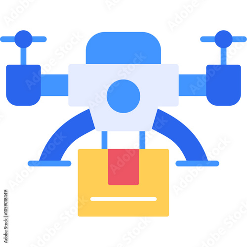 Drone Fast Delivery Icon