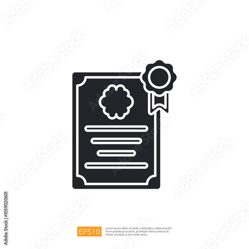 This image depicts a certificate with a decorative seal and ribbon, symbolizing achievement or completion of a course or program.