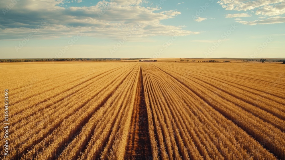 Wheat Field Aerial View. Wheat Field Aerial View.