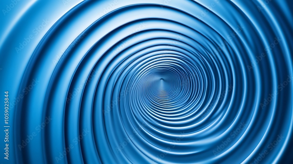 Abstract Blue Spiral Background with Smooth Curves Abstract Blue Spiral Background with Smooth Curves
