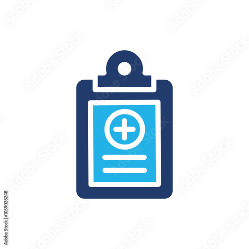 medical record colored icon vector design good for web or mobile app