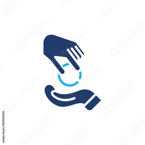 money donation colored icon vector design good for web or mobile app