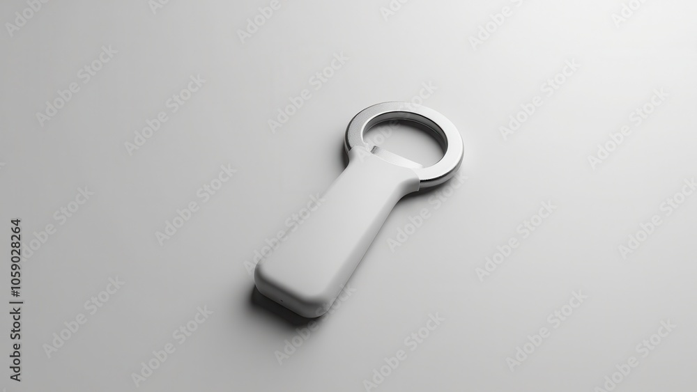 High-quality bottle opener mockup with soft lighting, highlighting its blank surface. Perfect for adding custom designs or branding for product presentations. High-quality bottle opener mockup with soft lighting, highlighting its blank surface. Perfect for adding custom designs or branding for product presentations.