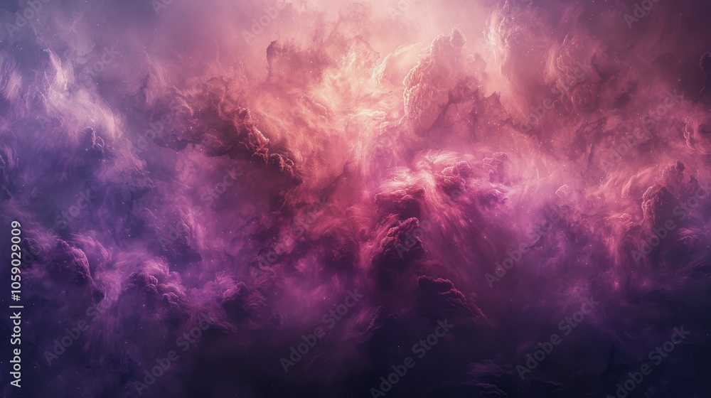 Fototapeta premium Purple And Pink Clouds In The Sky