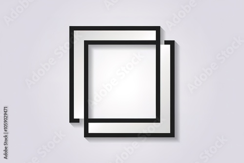 A rectangular frame with a black border.