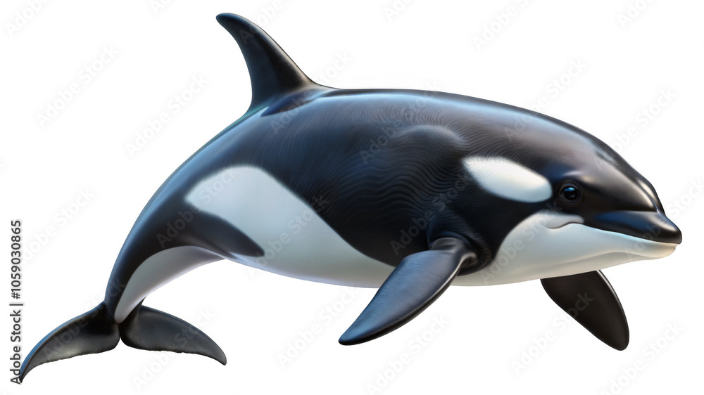 Killer Whale on a transparent background. Killer Whale on a transparent background.