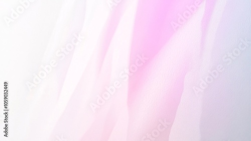 Abstract background with soft pastel pink and white gradient, featuring flowing, wavy, blurred lines, perfect for minimal designs. Generative ai