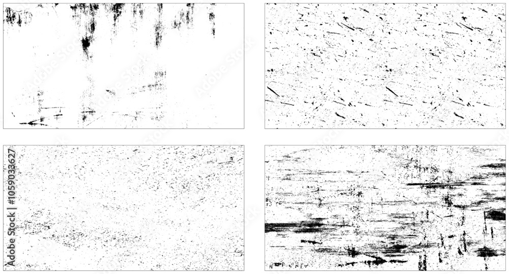 Traces of scratches grunge background vector. Set of black and white grunge. Distress overlay texture. Traces of scratches grunge background vector. Set of black and white grunge. Distress overlay texture.