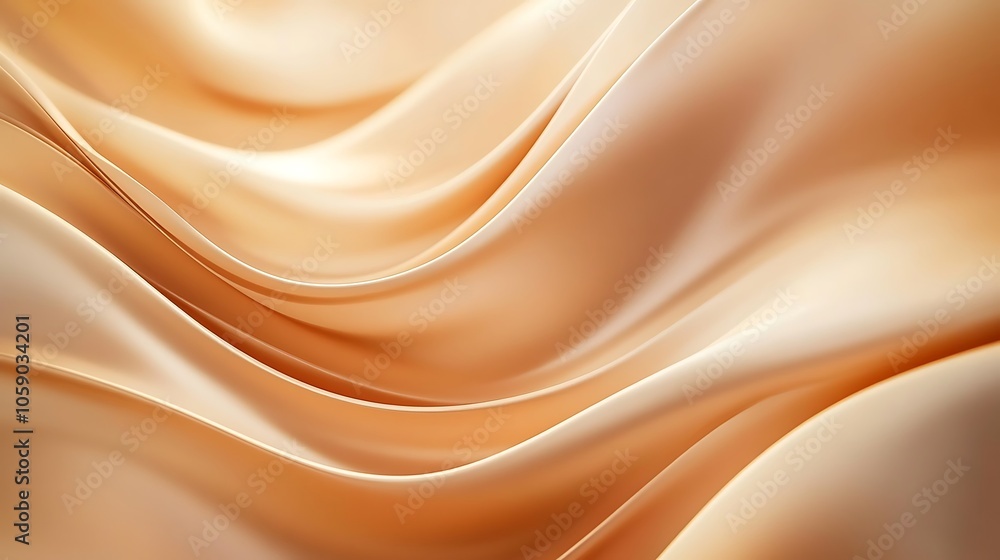 Fototapeta premium Abstract Swirling Beige and Orange Background