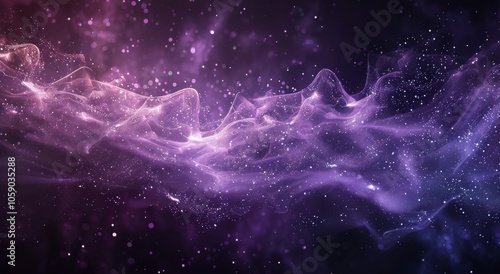 Abstract Purple And Red Swirling Nebula Background