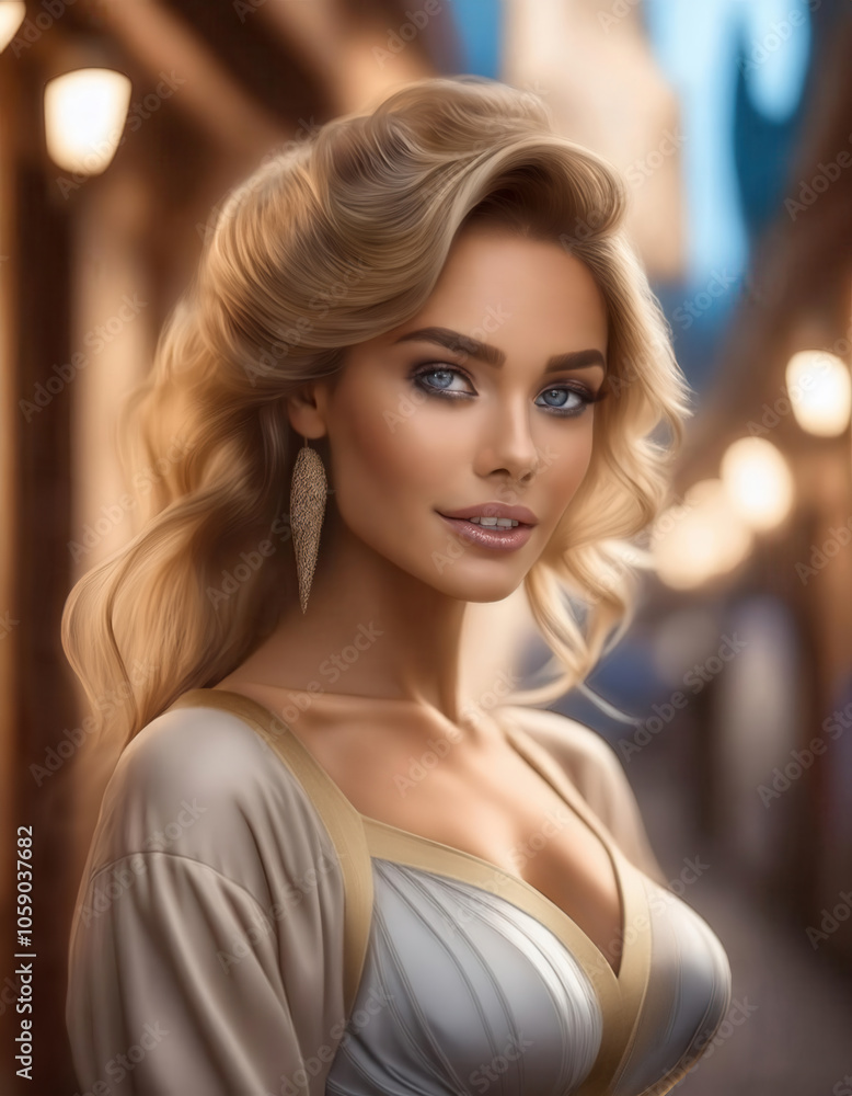 An attractive lady An attractive lady