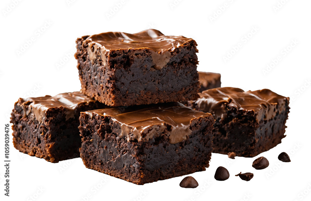 chocolate cake isolated on transparent background or white chocolate cake isolated on transparent background or white
