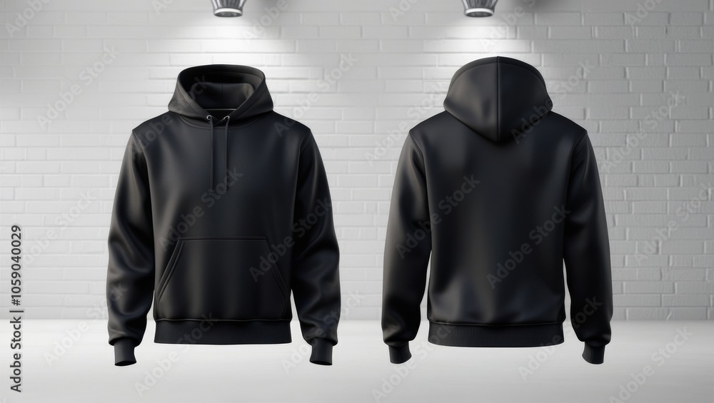 Blank black hoodie template. Hoodie sweatshirt long sleeve with clipping path, hoody for design mockup for print Blank black hoodie template. Hoodie sweatshirt long sleeve with clipping path, hoody for design mockup for print