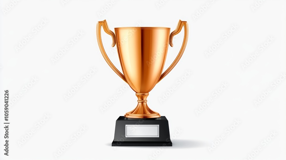 Golden Trophy Cup with Black Base Award Ceremony Winner Championship Victory Achievem Golden Trophy Cup with Black Base Award Ceremony Winner Championship Victory Achievem