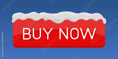 Red CTA button with snow and text: Buy now.