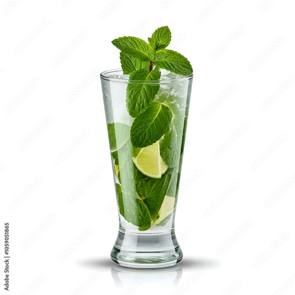 mojito cocktail isolated on white mojito cocktail isolated on white
