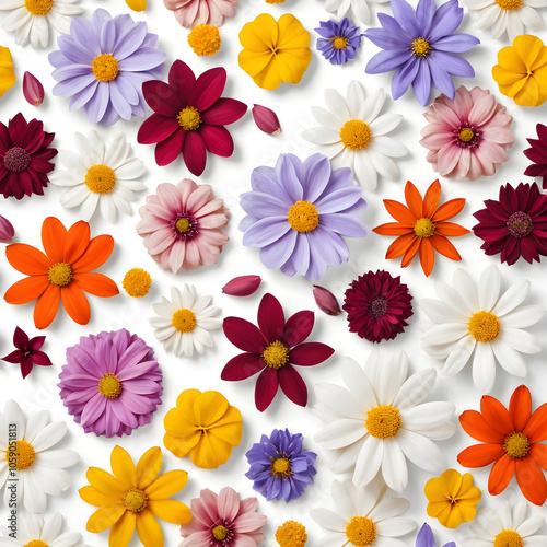 Assorted petals of various flowers spread out