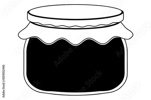 jam  silhouette vector illustration