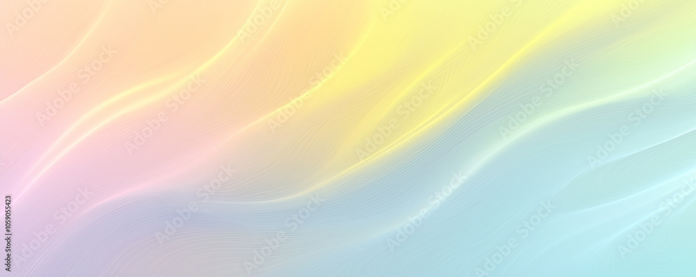 A clean gradient transitioning from light yellow to pale blue with a wave or ribbon on it A clean gradient transitioning from light yellow to pale blue with a wave or ribbon on it