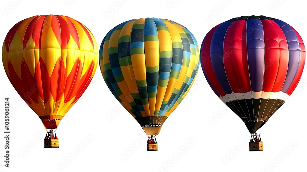 Obraz premium Colorful Hot Air Balloons Flying in the Sky