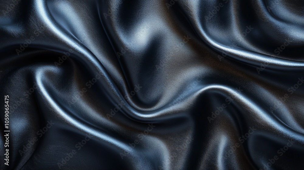 Black leather, close-up of texture. Black leather, close-up of texture.