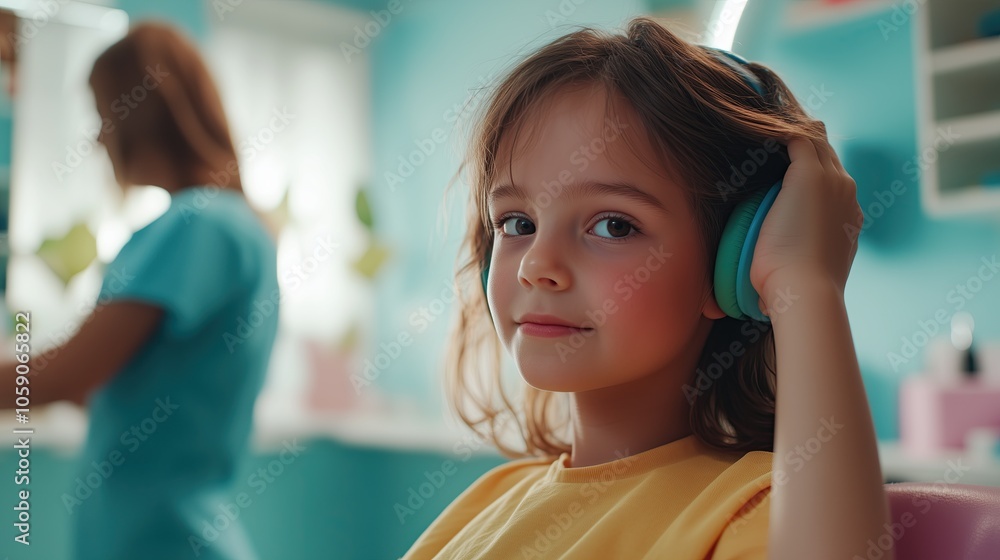 Haircut for a girl, hair styling