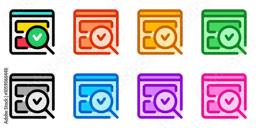 Editable usability check, evaluation vector icon. Part of a big icon set family. Perfect for web and app interfaces, presentations, infographics, etc