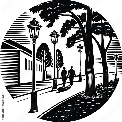 Mountain desert texas background landscape. Wild west western adventure explore inspirational vibe. Graphic Art. Engraving Vector mountain scene illustration graphic design black and white vector clip