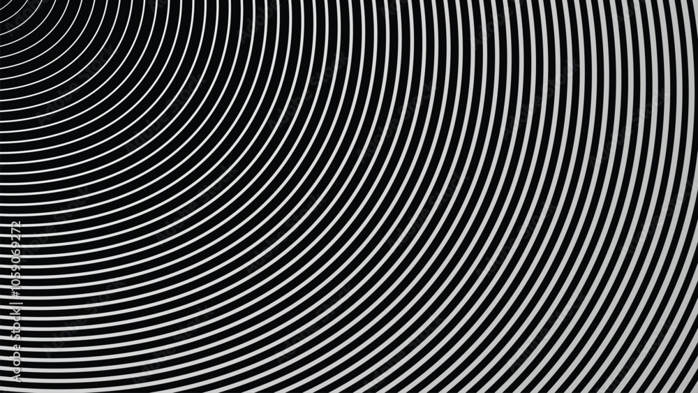 Black and white line circle abstract background for backdrop or fabric style Black and white line circle abstract background for backdrop or fabric style