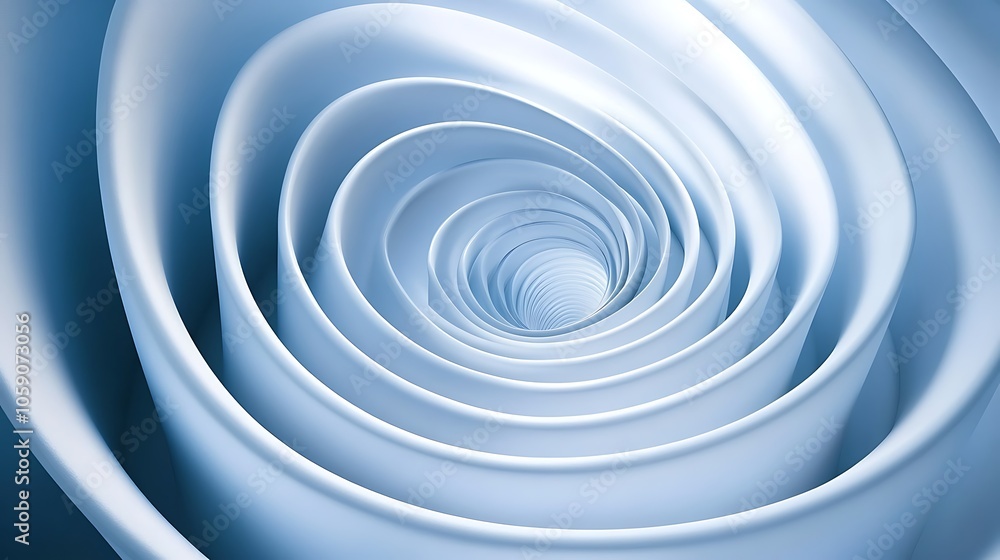 A swirling blue spiral design creating an illusion of depth and movement. A swirling blue spiral design creating an illusion of depth and movement.