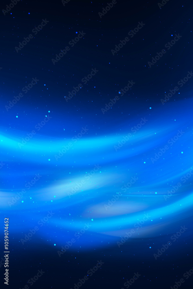 Abstract blue neon background with waves, northern lights, ice tunnel. Abstract blue neon background with waves, northern lights, ice tunnel.