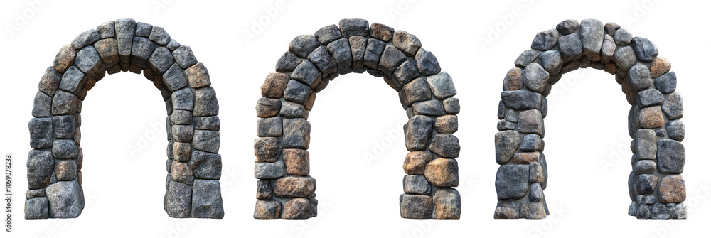 Stone Archway on Transparent Background Display Stone Archway on Transparent Background Display