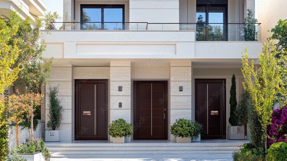 Modern Entrance to a Luxury Home Modern Entrance to a Luxury Home
