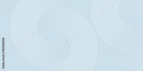 Modern abstract background. Shiny white gradient circle lines. Minimal geometric pattern. Simple graphic element. Futuristic concept. Suit for cover, poster, banner, brochure, flyer, header, website