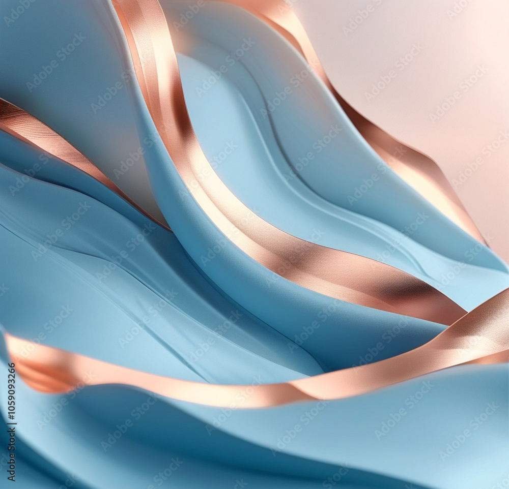 Obraz premium abstract blue wave