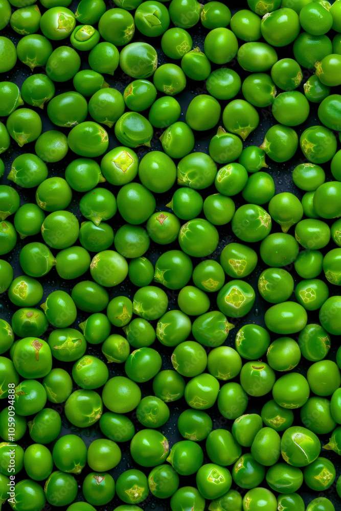 Vertical Green peas close-up background pattern. Vertical Green peas close-up background pattern.