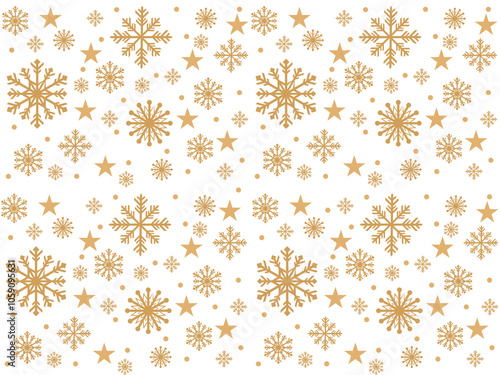 snowflake seamless border.