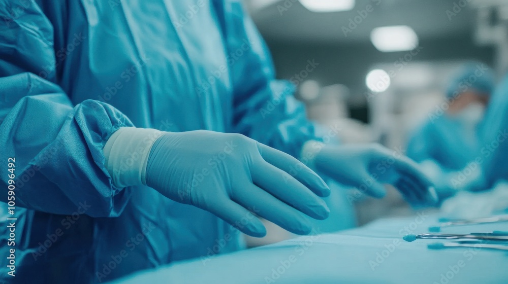 Close-up of Medical Tools in Gloved Hands Close-up of Medical Tools in Gloved Hands