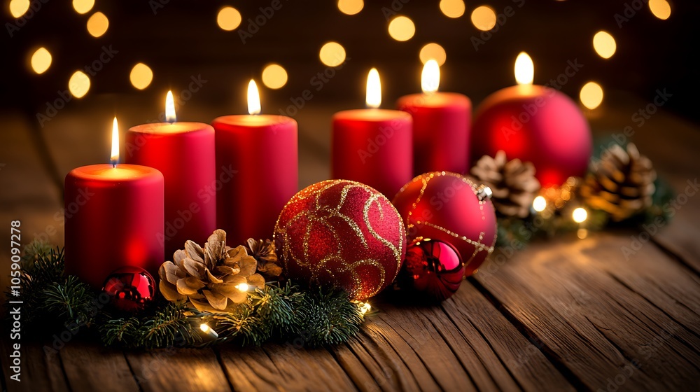 Christmas Candlelight Abstract Gradient Background with Copy Space Christmas Candlelight Abstract Gradient Background with Copy Space