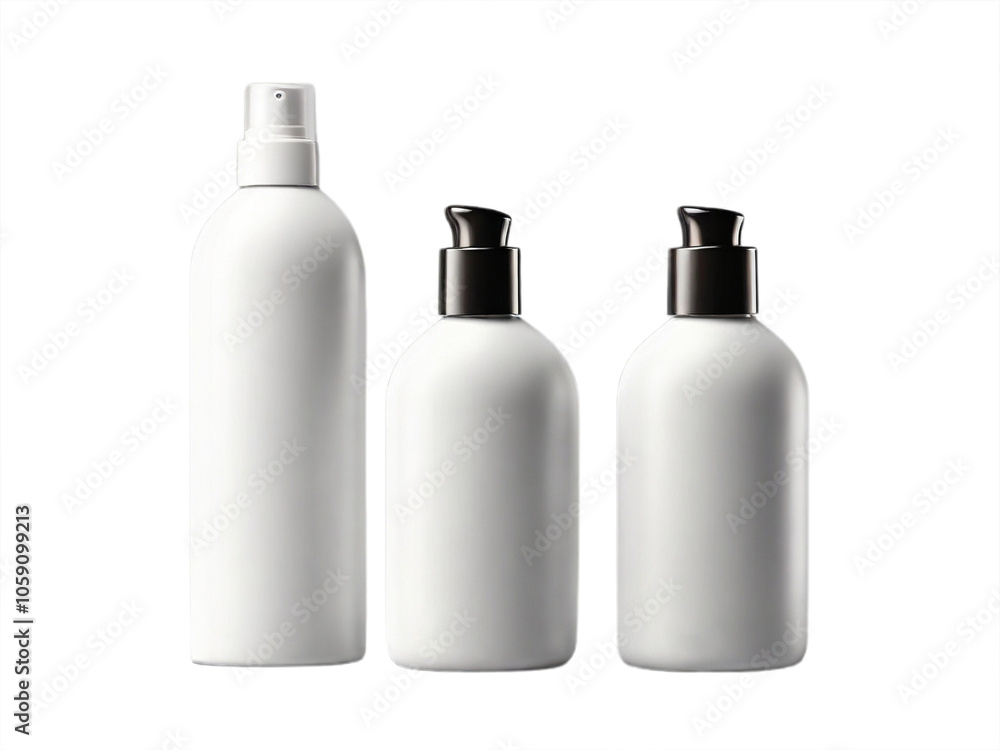 set of cosmetic containers for mockup in png set of cosmetic containers for mockup in png