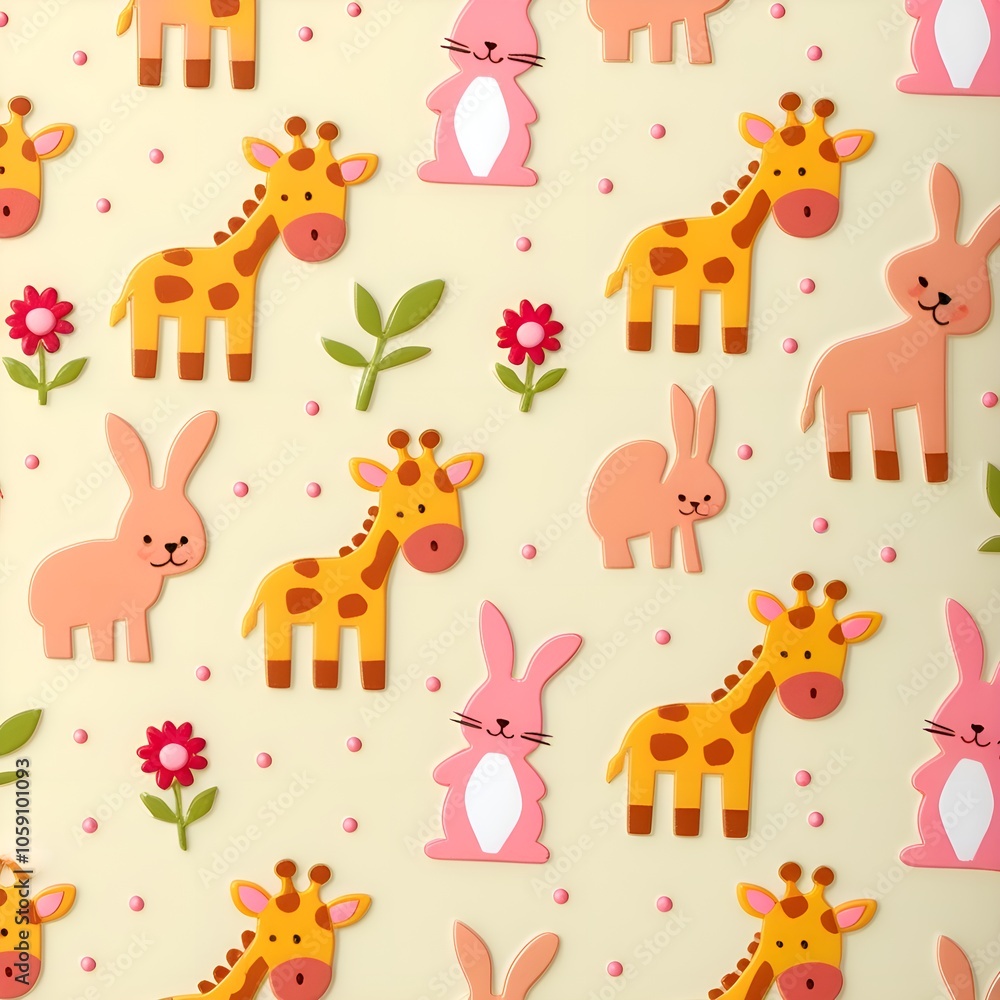 seamless pattern with animals seamless pattern with animals