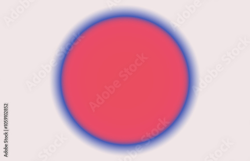 Wallpaper Mural beige, red pink and blue round aura gradient background, circle gradient shape wallpaper, modern contemporary design Torontodigital.ca