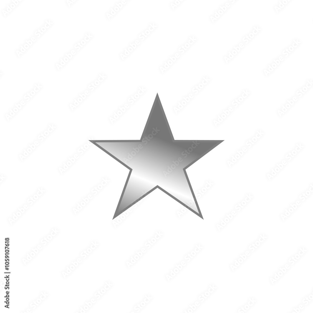 Gray star, shiny star icon. Gray star, shiny star icon.