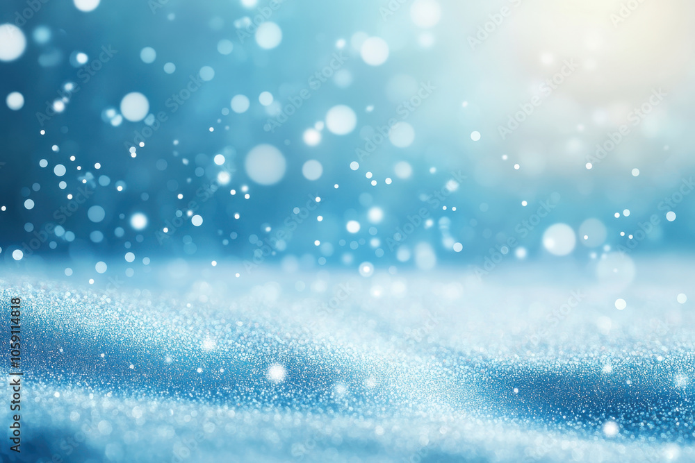 serene winter scene with sparkling snowflakes and soft blue tones, evoking magical holiday atmosphere. Perfect for seasonal themes and festive designs serene winter scene with sparkling snowflakes and soft blue tones, evoking magical holiday atmosphere. Perfect for seasonal themes and festive designs