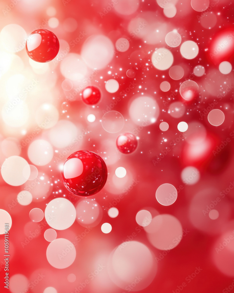 vibrant abstract background featuring red and white bokeh lights, creating festive atmosphere perfect for Christmas celebrations vibrant abstract background featuring red and white bokeh lights, creating festive atmosphere perfect for Christmas celebrations
