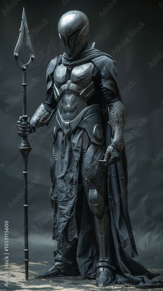 Futuristic Warrior Shrouded in Darkness Futuristic Warrior Shrouded in Darkness